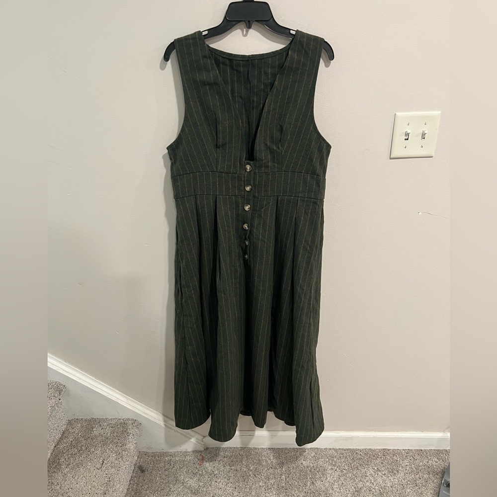 SHEIN Striped Midi Dress